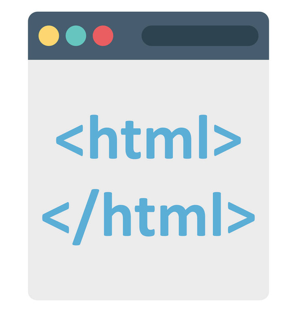 HTML, Web, ізольованих векторні іконки, які можуть бути легко змінені або редагувати  - Вектор, зображення