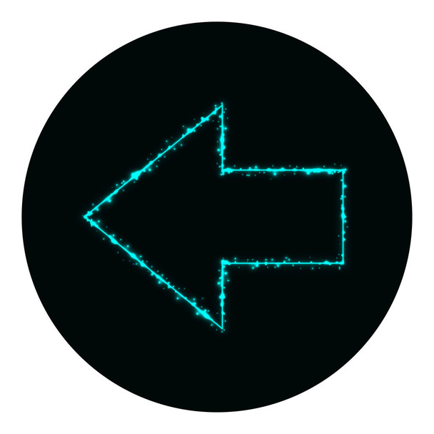  silueta icono web de luces sobre fondo negro. Icono vector de neón
 - Vector, Imagen