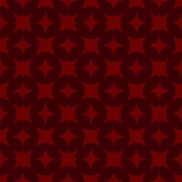 Vector Red seamless pattern on dark red background. Modern stylish texture. Repeating geometric tracery. Contemporary graphic design.  - Vektor, kép