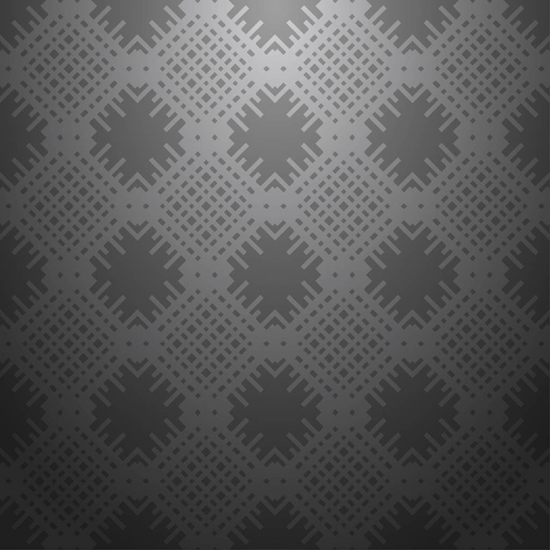 Gray abstract background, striped textured geometric seamless pattern - Vector, Image