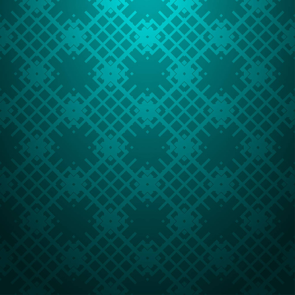 Cyan abstract background, striped textured geometric seamless pattern - Vektor, Bild