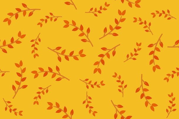 leaves seamless pattern for use as wrapping paper gift,fabric or textile - Вектор,изображение