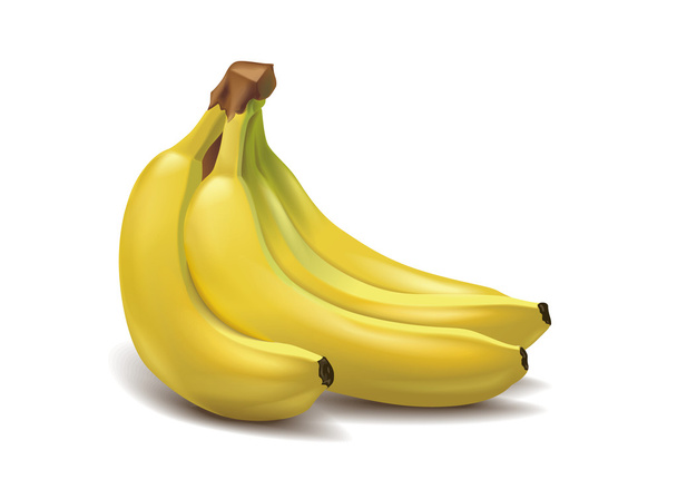 Bunch of tropical bananas - Vector, Image