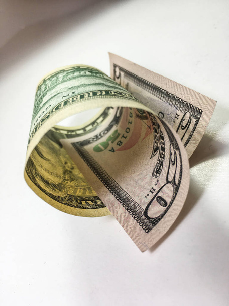bankovka dolar na bílém pozadí  - Fotografie, Obrázek