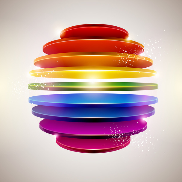 Colorful ball - Vector, Imagen