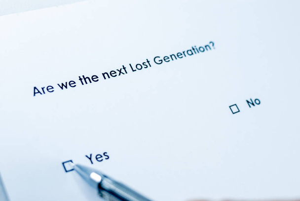 Are we the next Lost Generation? - Photo, Image