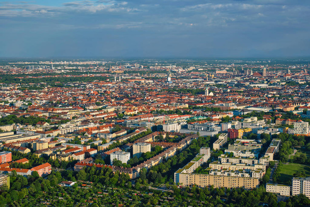 Αεροφωτογραφία του Μονάχου. Μόναχο, Βαυαρία, Γερμανία - Φωτογραφία, εικόνα