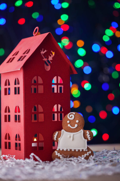 Lanterna di Natale con bokeh di luci - periodo natalizio
 - Foto, immagini