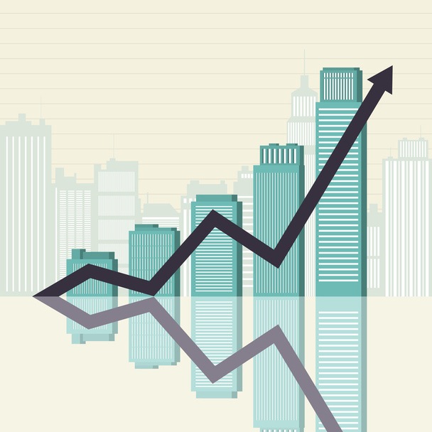 Business Success Towers Graphic - Vector, Imagen