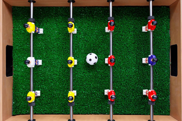 calcio balilla calciatori gioco, vista dall'alto
 - Foto, immagini
