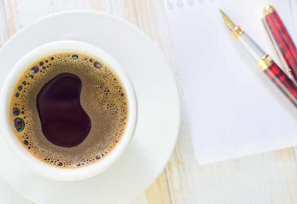 coffee and note - Фото, изображение