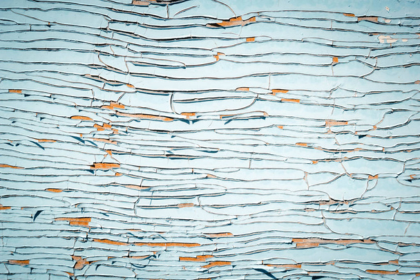 Tábua de madeira desgastada velha pintada na cor azul, textura de madeira parede fundo
 - Foto, Imagem
