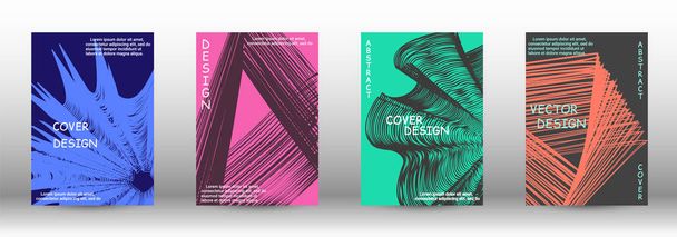 Een set van moderne covers. - Vector, afbeelding