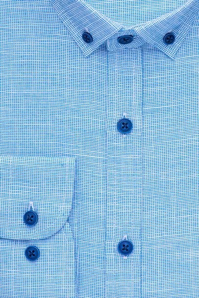 shirt, detailed close-up collar and cuff, top view - Photo, Image