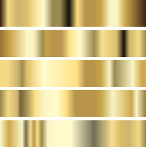 Illustrazione cinque texture dorata Sfondo in metallo. Modello per il sito web. Vettore
. - Vettoriali, immagini