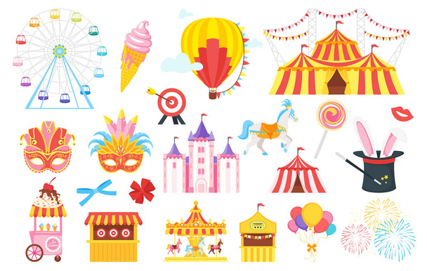 parc d'attractions carnaval pour les enfants
 - Vecteur, image