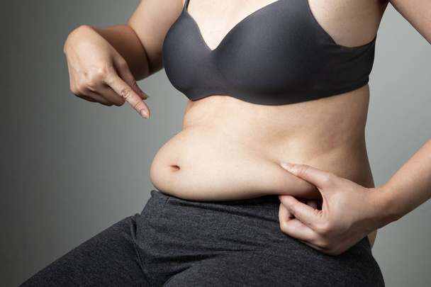 fat woman cellulite belly unhealthy - Фото, зображення