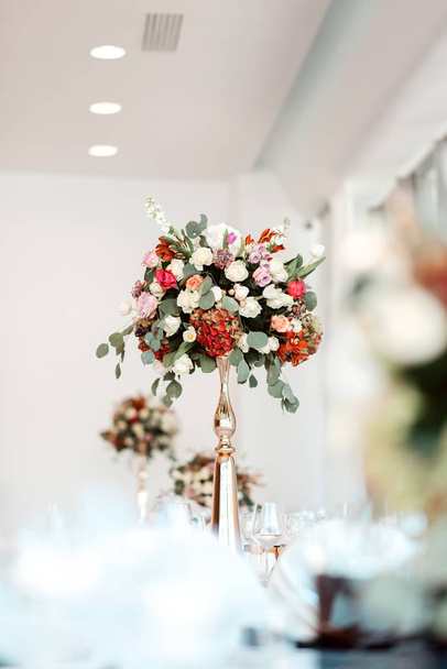 Wedding decor, interior. Festive. Banquet table - Photo, Image
