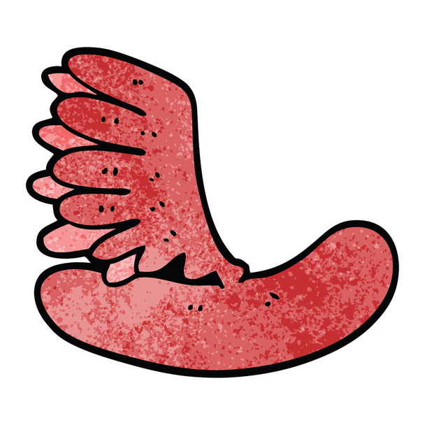 Zeichentrick-Doodle eines Hot Dogs - Vektor, Bild