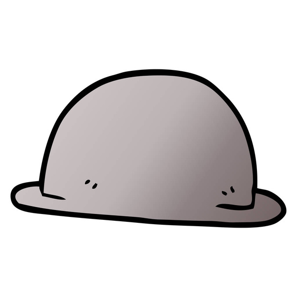 sombrero de garabato de dibujos animados aislado sobre fondo blanco
 - Vector, Imagen