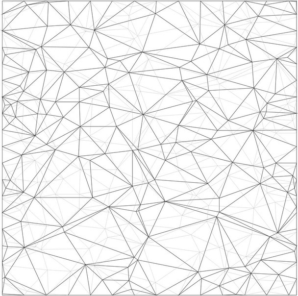 Wireframe veelhoekige abstracte mesh. Vector veelhoek die bestaan uit driehoeken. Geometrische achtergrond in stijl Origami of netwerk.  - Vector, afbeelding