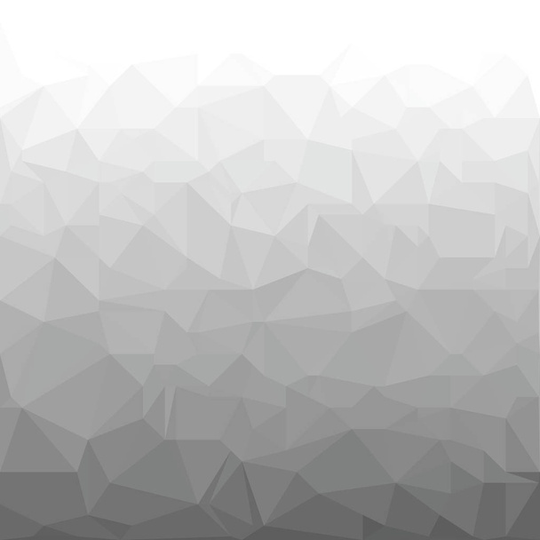 抽象的な多角形三角形灰色背景。三角形から成っているベクトル多角形。グラデーションを用いた折り紙スタイルの幾何学的な背景. - ベクター画像