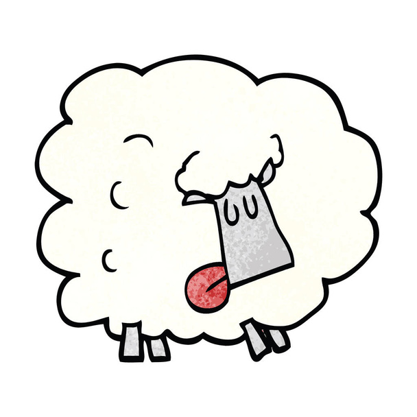 Cartoon Doodle lustige Schafe - Vektor, Bild