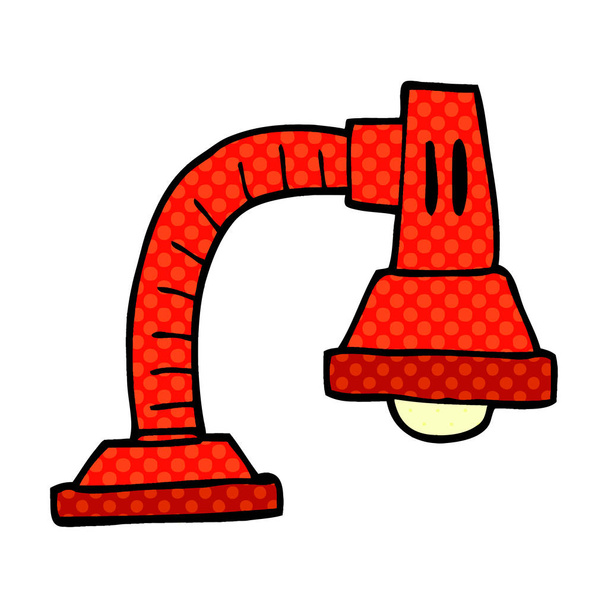 cartoon doodle adjustable lamp - Vector, Image