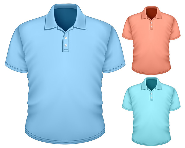 Men's polo-shirt design template - Wektor, obraz