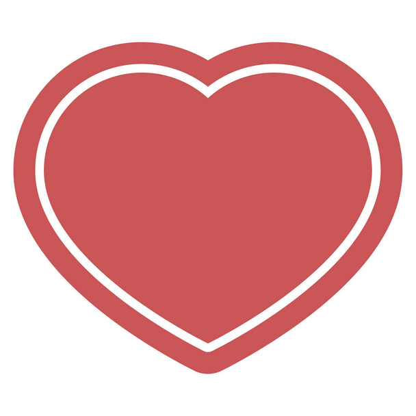 heart symbol graphic vector illustration icon - Vector, Image