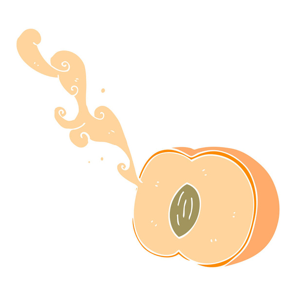 tasainen väri kuva mehukas persikka
 - Vektori, kuva