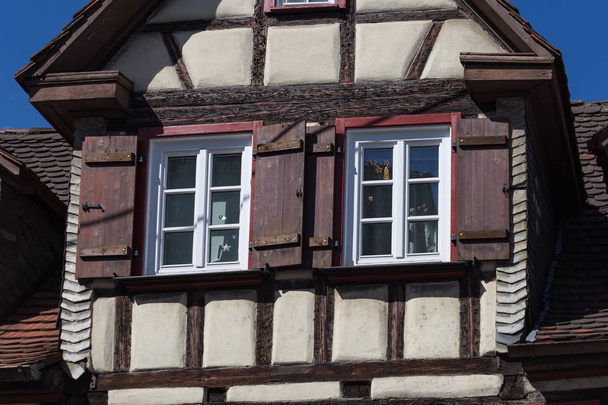 fachadas da cidade estilo histórico na alemanha do sul
 - Foto, Imagem