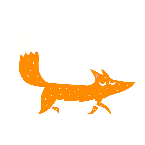 επίπεδη χρώμα στυλ καρτούν λύκος - Διάνυσμα, εικόνα