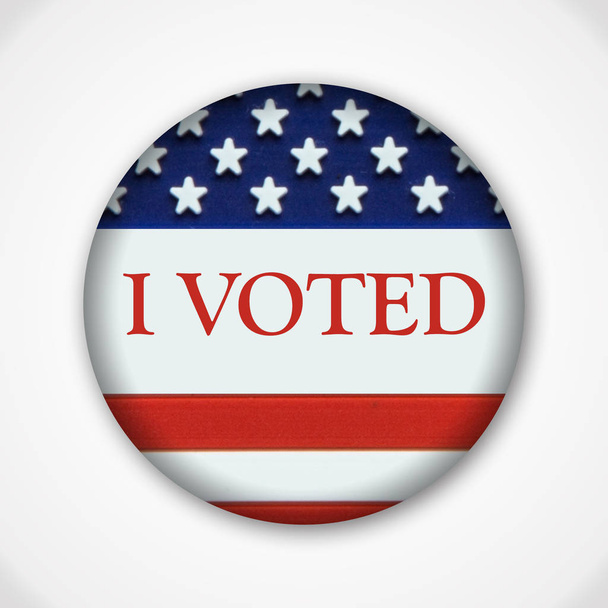 Keskipitkän aikavälin vaalien pin-painiketta merkki Amerikan lippu, äänestäminen
 - Valokuva, kuva
