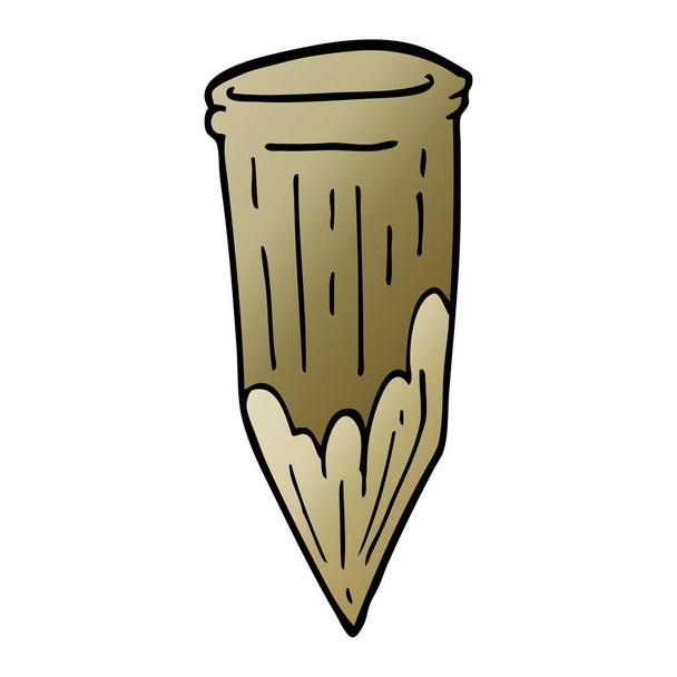 estaca de madeira doodle desenhos animados
 - Vetor, Imagem