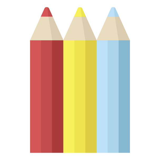 色鉛筆グラフィック ベクトル イラスト アイコン - ベクター画像