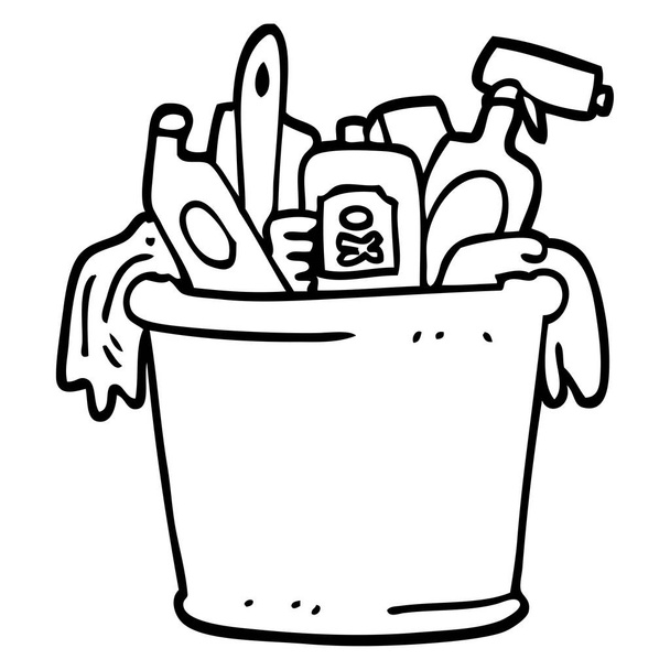 cleaning products cartoon