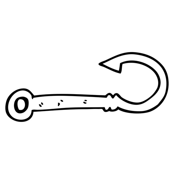 Hand Drawn Symbol Triple Fish Hook Stock Vector (Royalty Free) 791029075