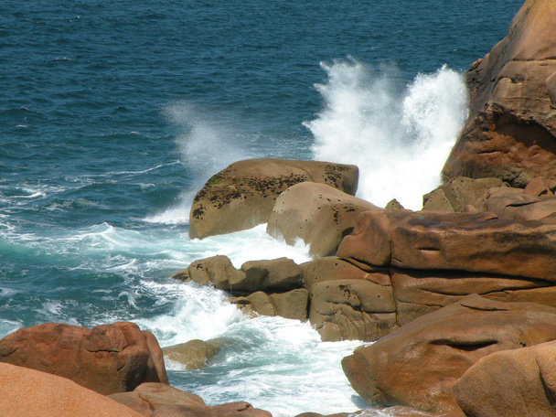 Ocean waves and rocky coast - Photo, Image