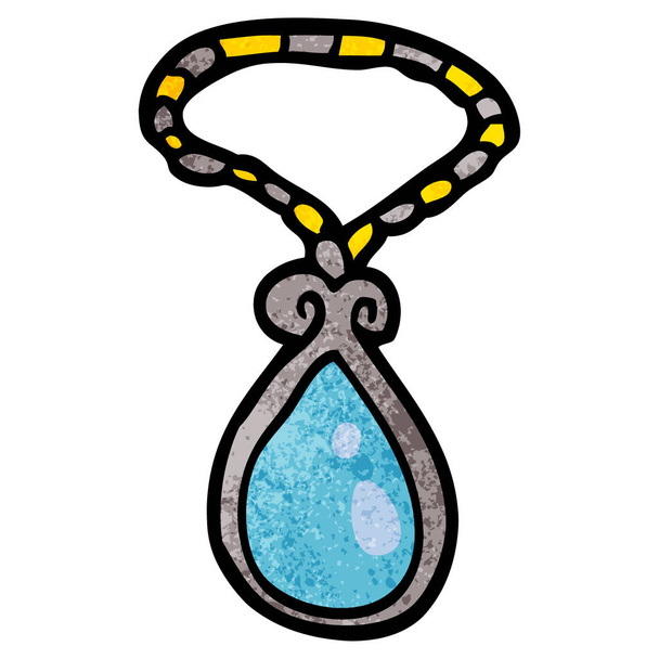 cartoon doodle of a pendant - Vektor, obrázek
