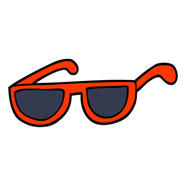 ручні намальовані каракулі мультяшні сонцезахисні окуляри
 - Вектор, зображення