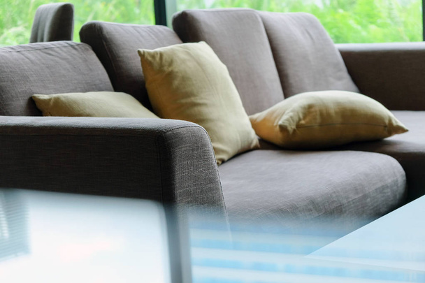 Μαξιλάρι στον καναπέ, Λεπτομέρειες του σαλονιού - Φωτογραφία, εικόνα