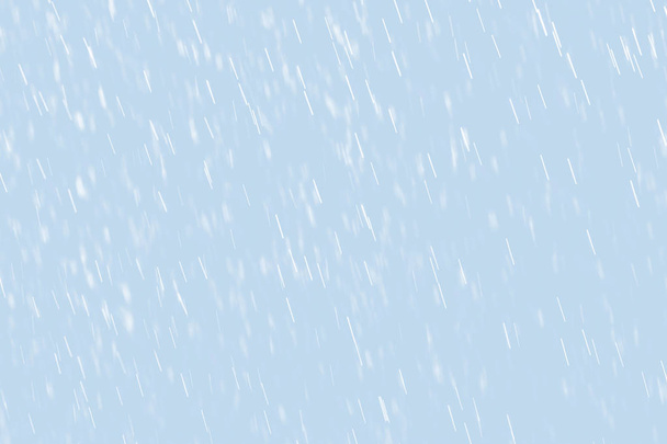 光の青の色調の雨滴の抽象的な背景 - 写真・画像