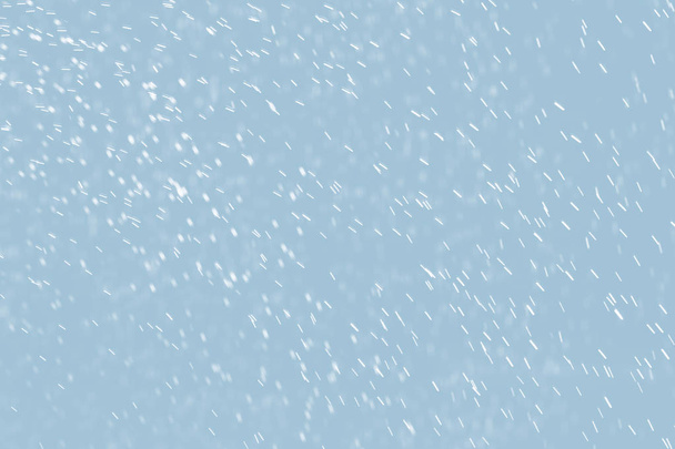 Fundo abstrato de gotas de chuva na tonalidade azul claro
 - Foto, Imagem