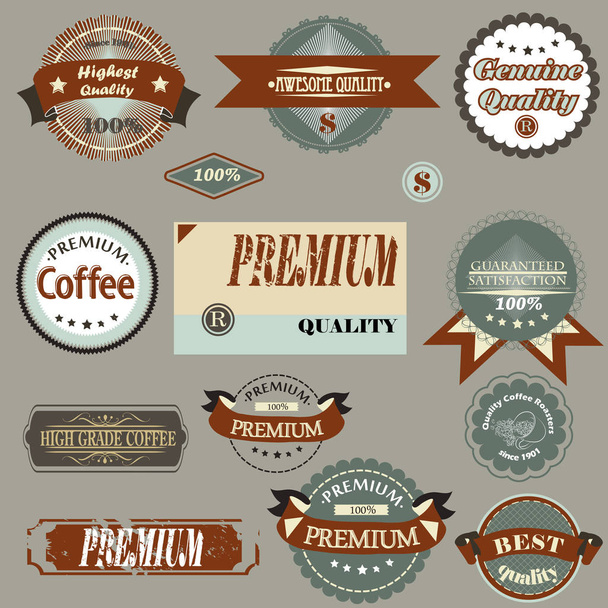 Collection of vector badges and labels for design - Vetor, Imagem