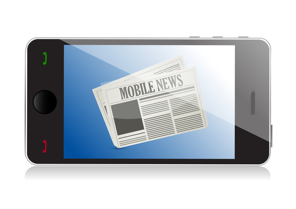 Смартфон з мобільними новинами
 - Фото, зображення