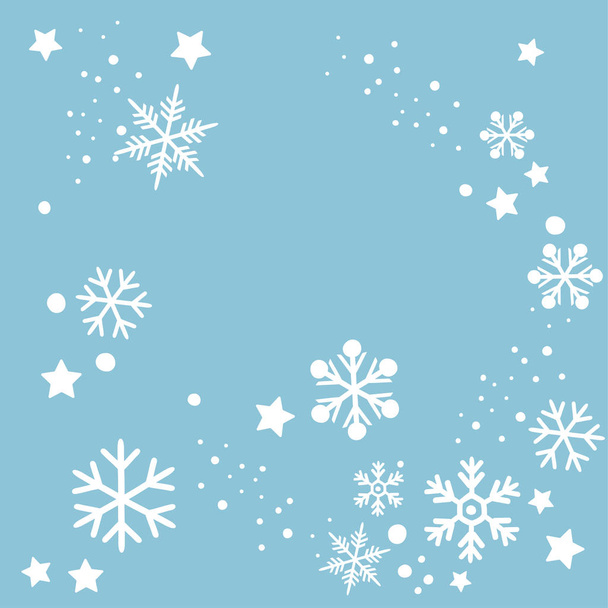 Zimní vektorové ilustrace pohlednice - Vektor, obrázek