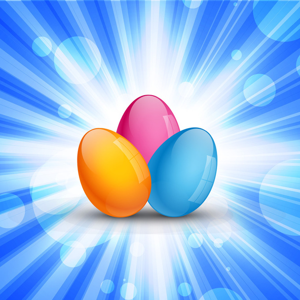 colorful easter eggs - Vector, Imagen