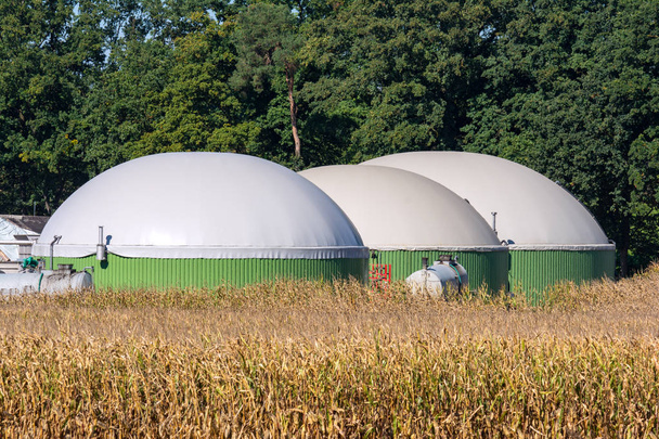 Bioenergian tuotantolaitos - Valokuva, kuva