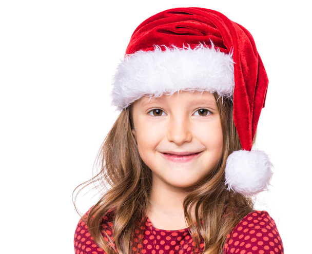 Portrait of little Christmas girl - Valokuva, kuva